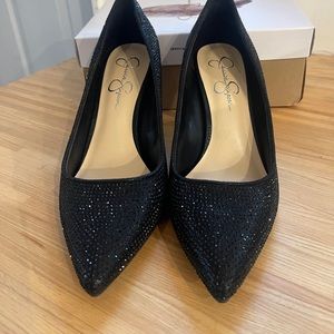 Jessica Simpson studded black heel